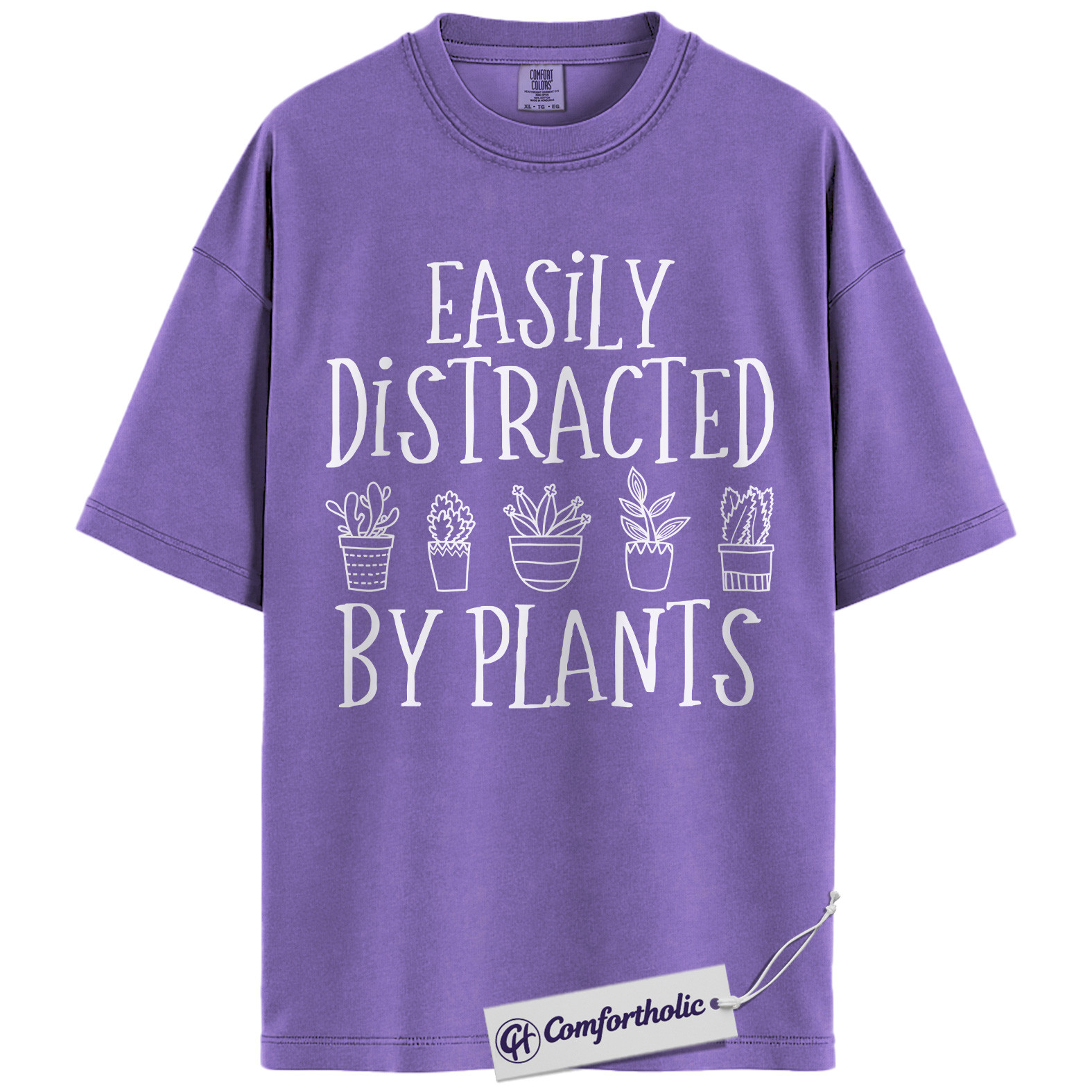 Easily Distracted by Plants Shirt, Funny Plant Lover T-Shirt, Gardening Graphic Tee, Cute Gift for Plant Moms, Comfort Colors Shirt - Image 20