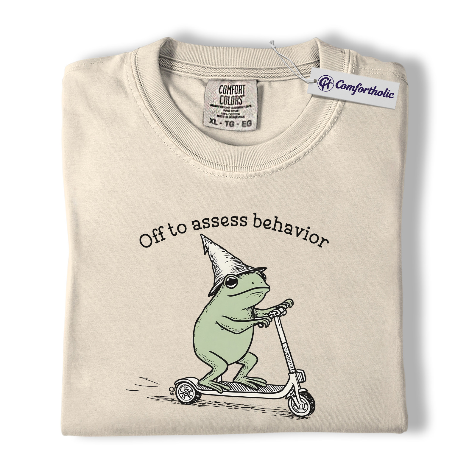 Funny Frog Teacher Shirt, Behavior Analyst & ABA Therapist Graphic Tee, School Counselor Psychology Humor T-Shirt, Cute Assessment Gift, Comfort Colors Shirt