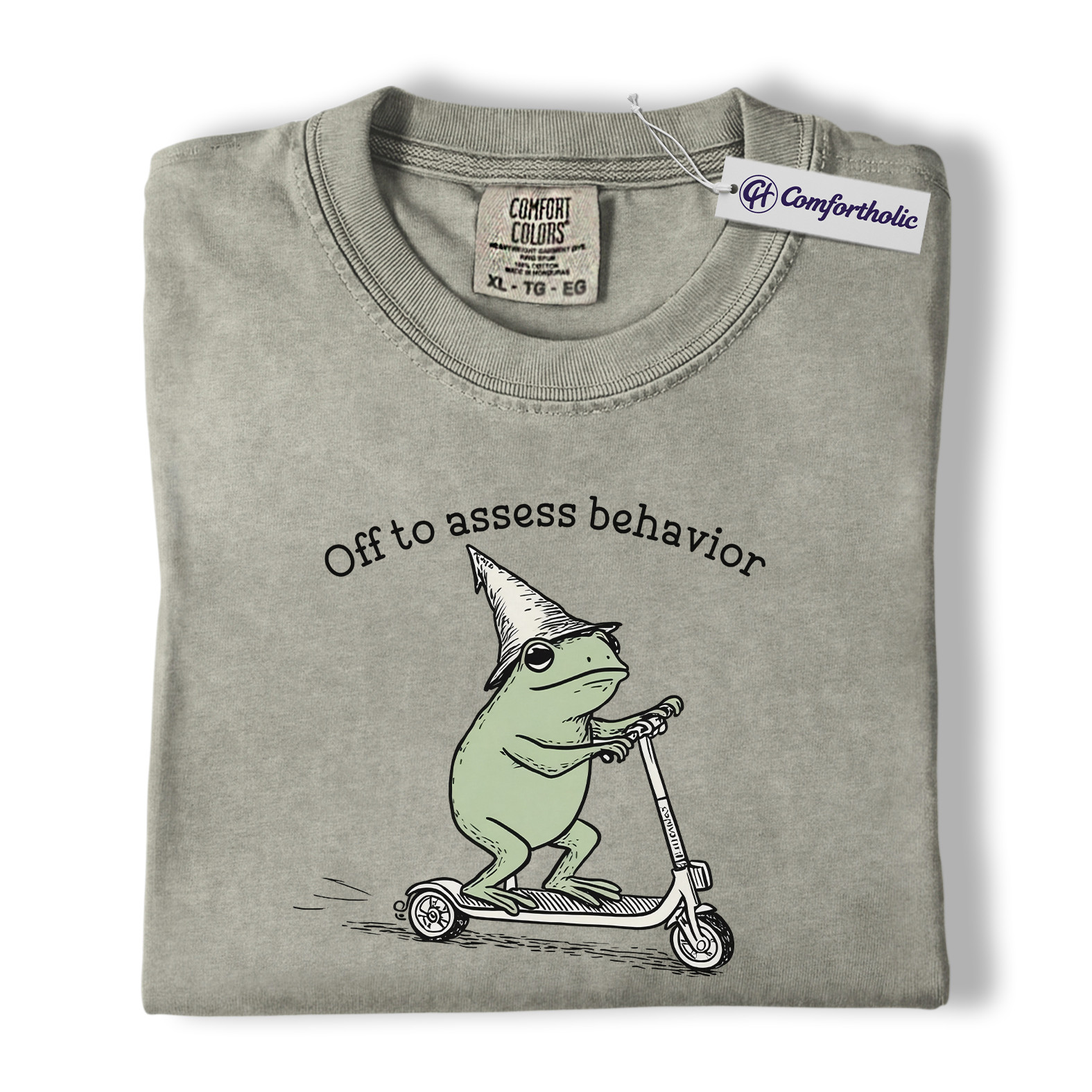 Funny Frog Teacher Shirt, Behavior Analyst & ABA Therapist Graphic Tee, School Counselor Psychology Humor T-Shirt, Cute Assessment Gift, Comfort Colors Shirt - Image 6