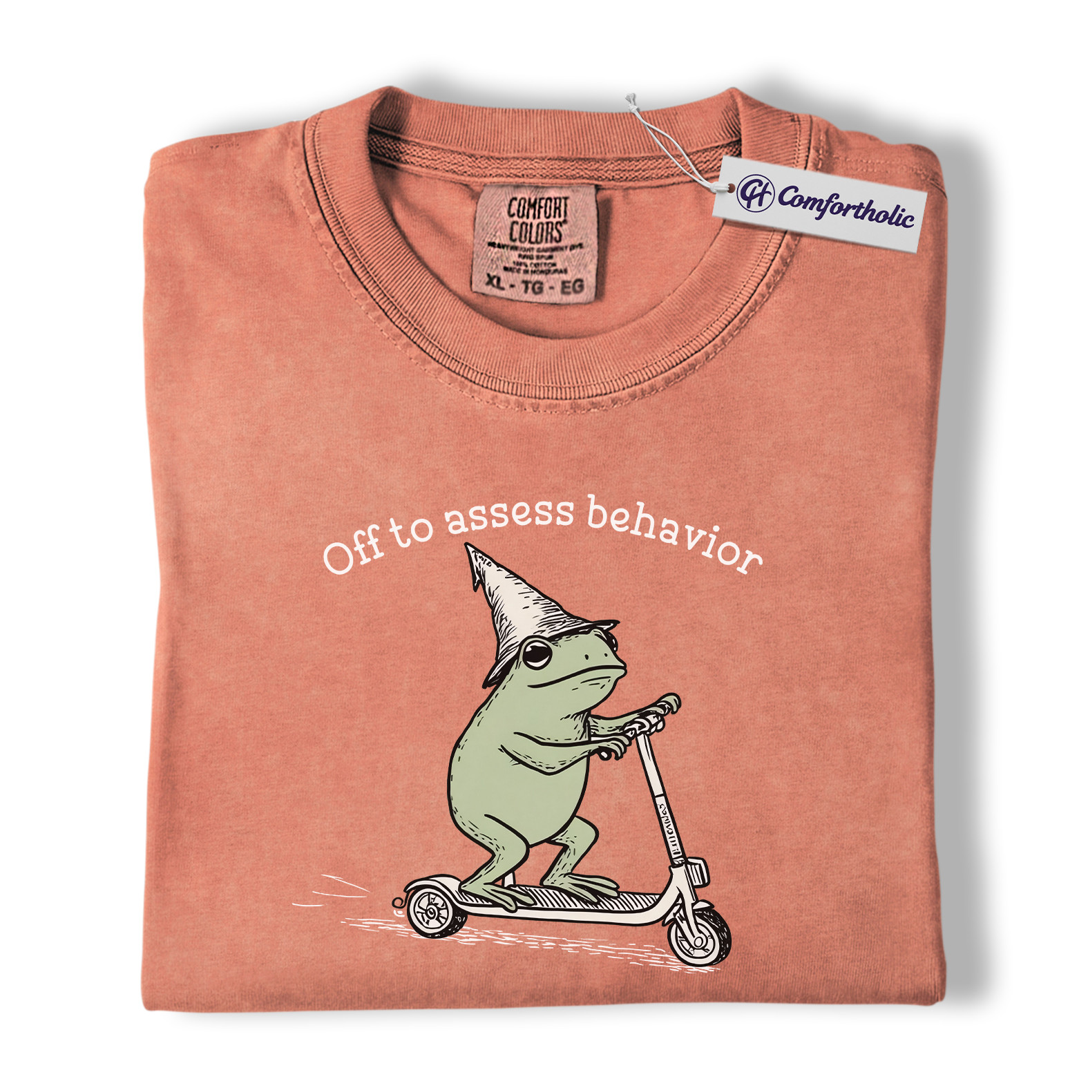 Funny Frog Teacher Shirt, Behavior Analyst & ABA Therapist Graphic Tee, School Counselor Psychology Humor T-Shirt, Cute Assessment Gift, Comfort Colors Shirt - Image 7