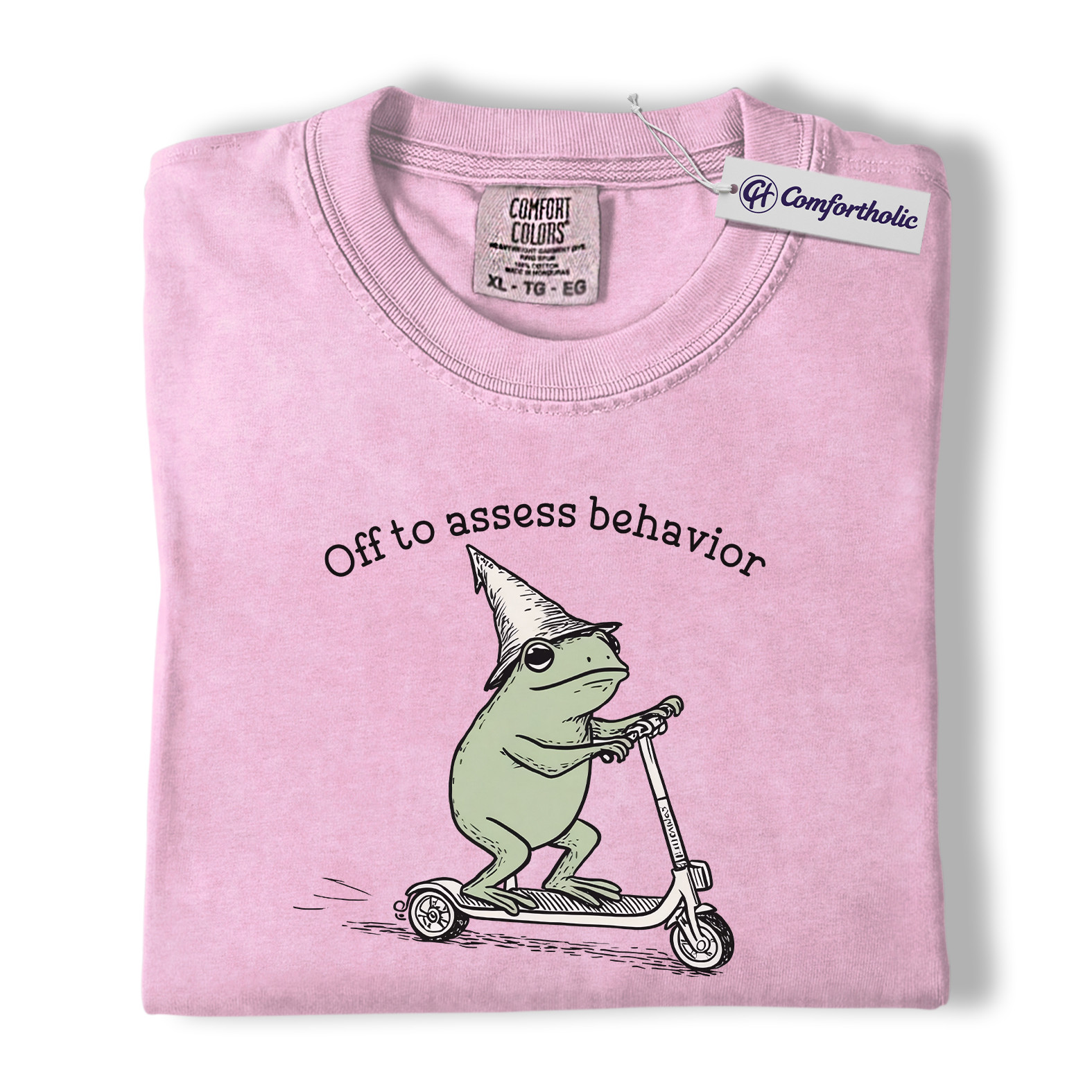 Funny Frog Teacher Shirt, Behavior Analyst & ABA Therapist Graphic Tee, School Counselor Psychology Humor T-Shirt, Cute Assessment Gift, Comfort Colors Shirt - Image 8