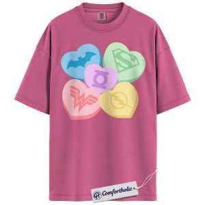 Superman Shirt, Wonder Woman Shirt, The Flash Shirt, Batman Shirt, Green Lantern Shirt, Valentine's Day Shirt, DC Comics Graphic Tee, Comfort Colors Shirt