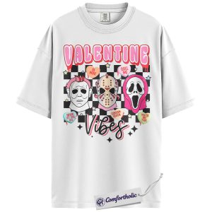 Alternative view of Ghostface Shirt, Michael Myers Shirt, Jason Voorhees Shirt, Valentine's Day Shirt, Horror Graphic Tee, Comfort Colors Shirt