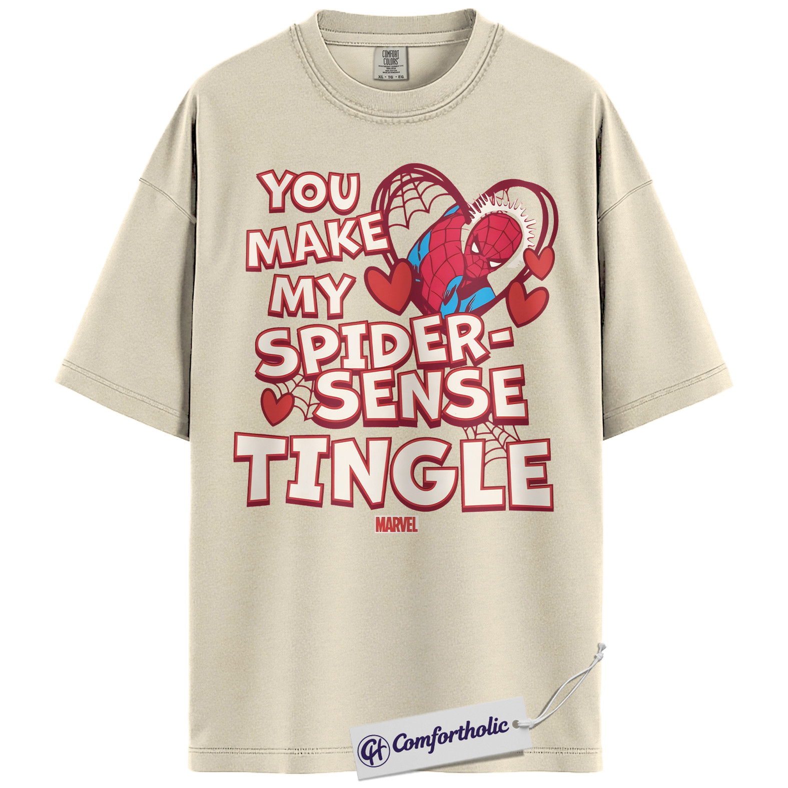 Spider-Man Shirt, Valentine's Day Shirt, Marvel Comics Graphic Tee, Comfort Colors Shirt - Image 4
