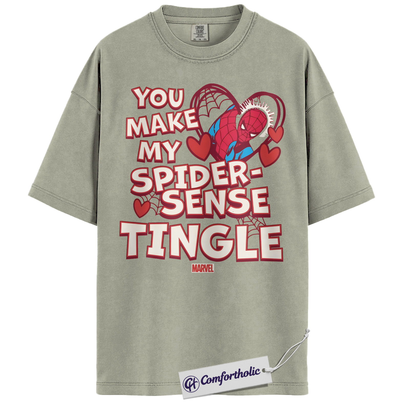 Spider-Man Shirt, Valentine's Day Shirt, Marvel Comics Graphic Tee, Comfort Colors Shirt - Image 6