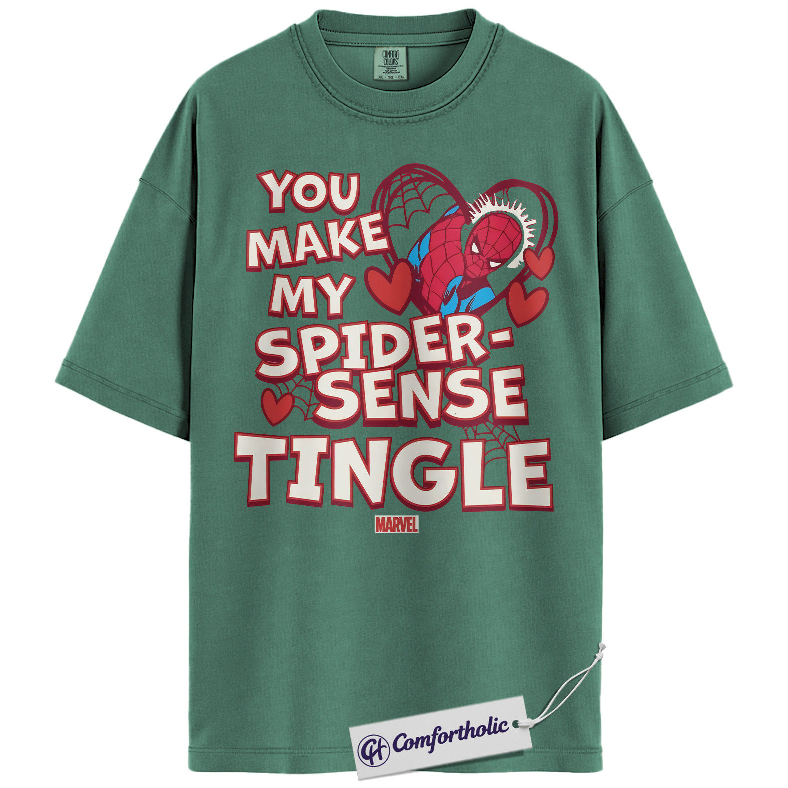 Spider-Man Shirt, Valentine's Day Shirt, Marvel Comics Graphic Tee, Comfort Colors Shirt - Image 9