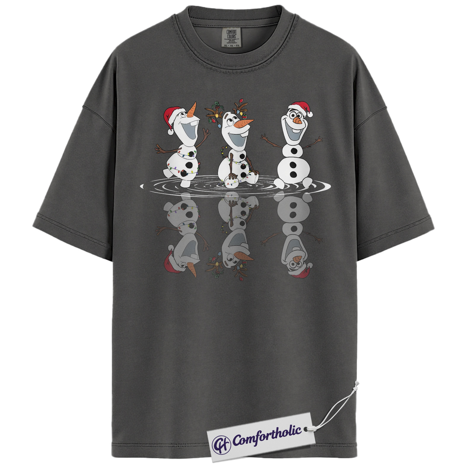 Olaf Shirt, Frozen Shirt, Christmas Shirt, Animated Graphic Tee, Comfort Colors Shirt - Image 3