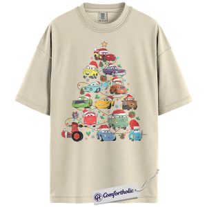 Cars Shirt, Christmas Shirt, Animated Graphic Tee, Comfort Colors Shirt