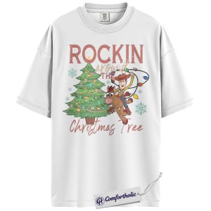 Alternative view of Sheriff Woody Pride Shirt, Toy Story Shirt, Christmas Shirt, Animated Graphic Tee, Comfort Colors Shirt