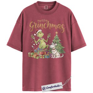 The Grinch Shirt, Christmas Shirt, Animated Graphic Tee, Comfort Colors Shirt
