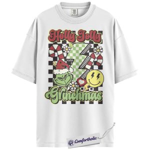 Alternative view of The Grinch Shirt, Christmas Shirt, Animated Graphic Tee, Comfort Colors Shirt