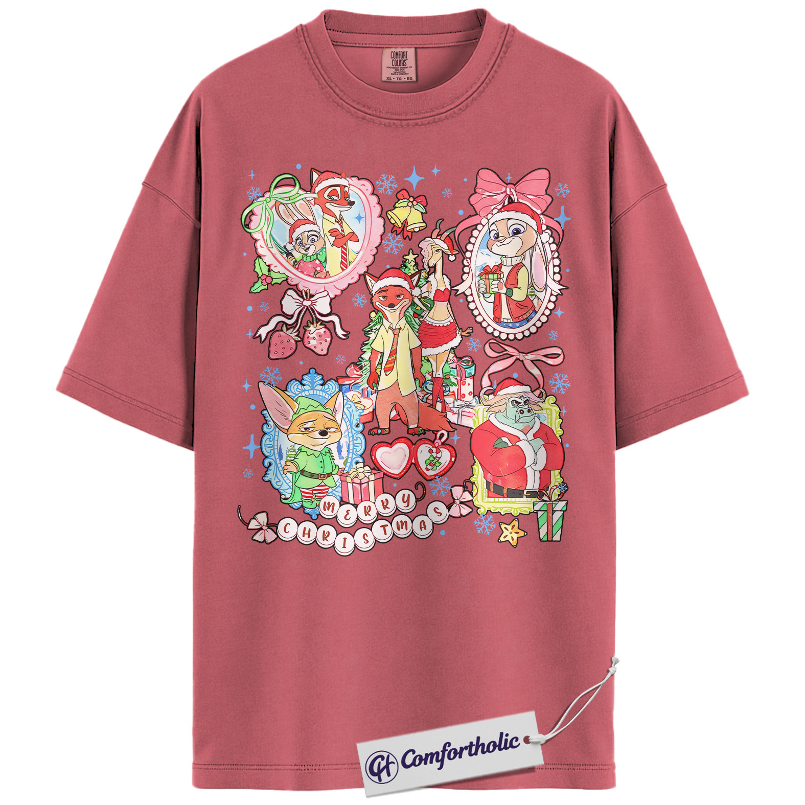 Zootopia Shirt, Christmas Shirt, Animated Graphic Tee, Comfort Colors Shirt - Image 8
