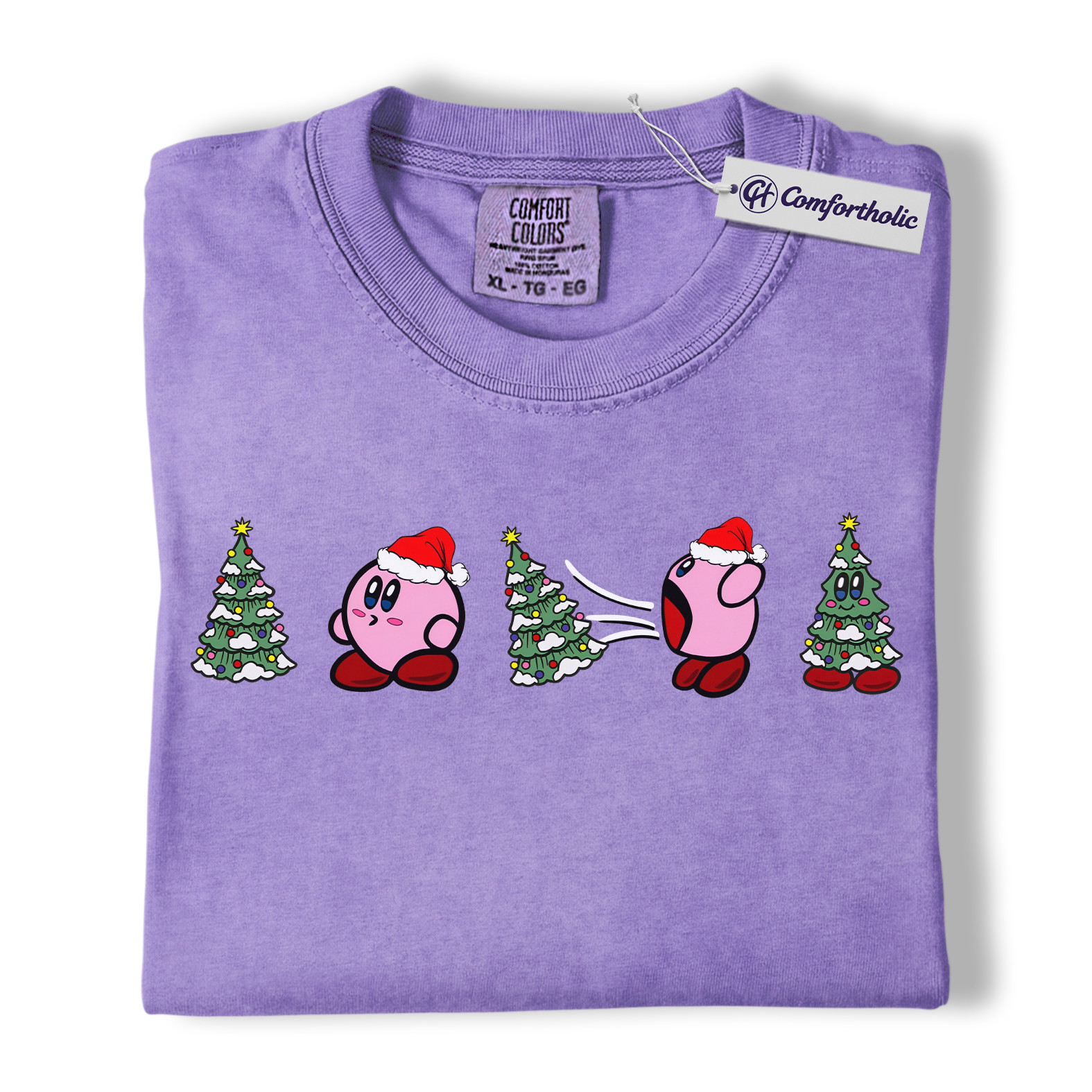 Kirby Shirt, Christmas Shirt, Game Graphic Tee, Comfort Colors Shirt - Image 20