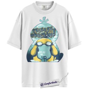 Alternative view of Psyduck Shirt, Pokemon Shirt, PKM Shirt, Anime Graphic Tee, Comfort Colors Shirt