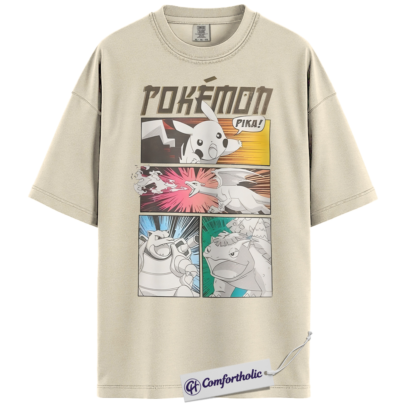 Pokemon Shirt, PKM Shirt, Anime Graphic Tee, Comfort Colors Shirt