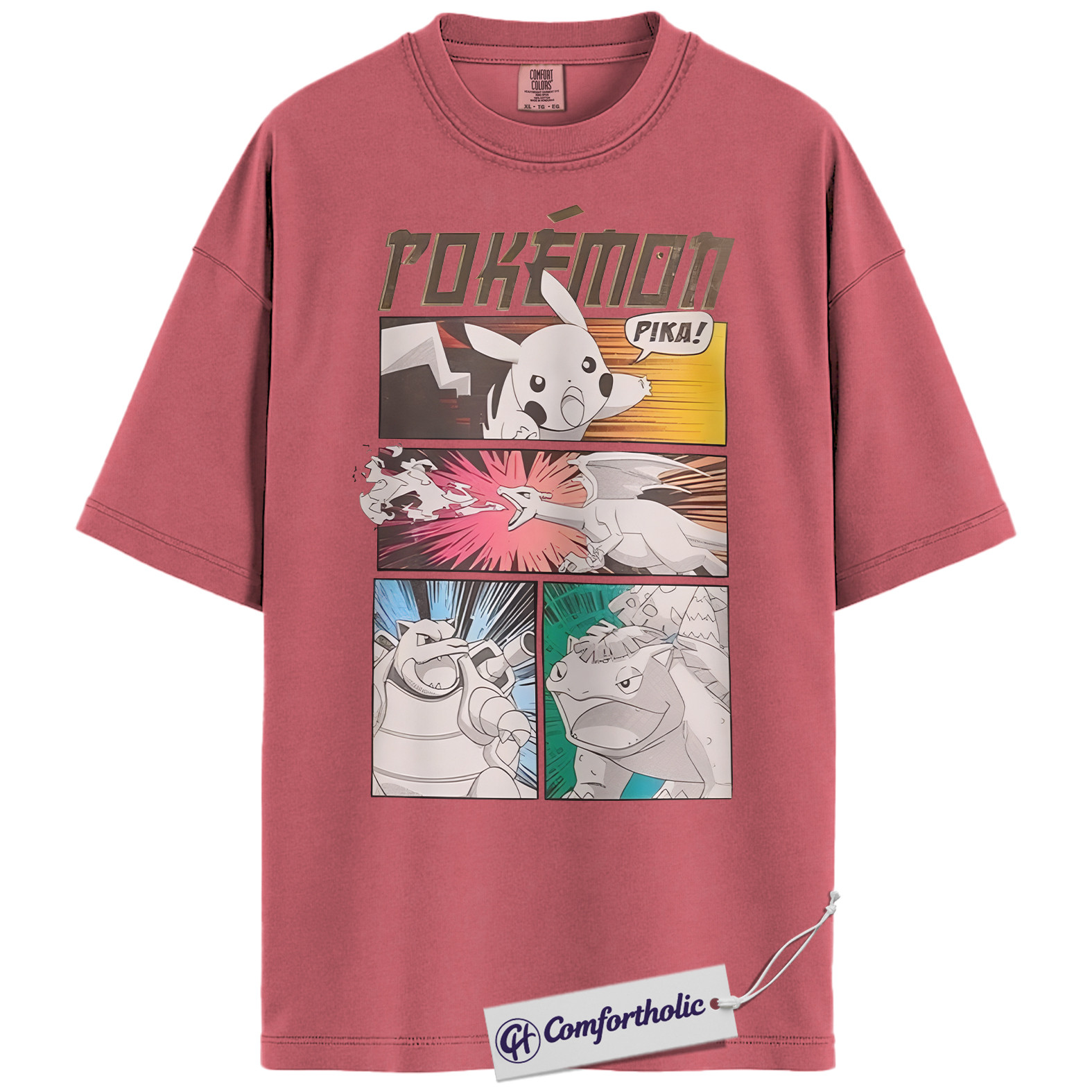 Pokemon Shirt, PKM Shirt, Anime Graphic Tee, Comfort Colors Shirt - Image 7