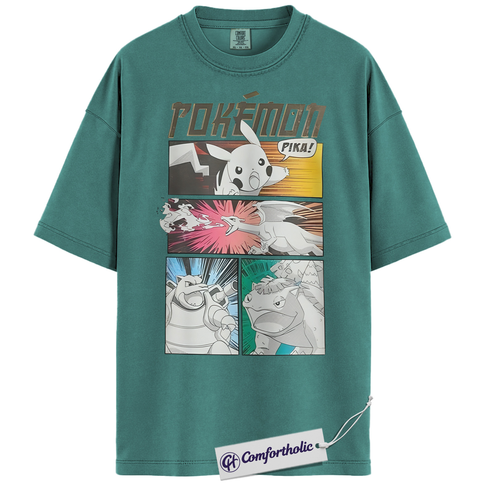 Pokemon Shirt, PKM Shirt, Anime Graphic Tee, Comfort Colors Shirt - Image 10