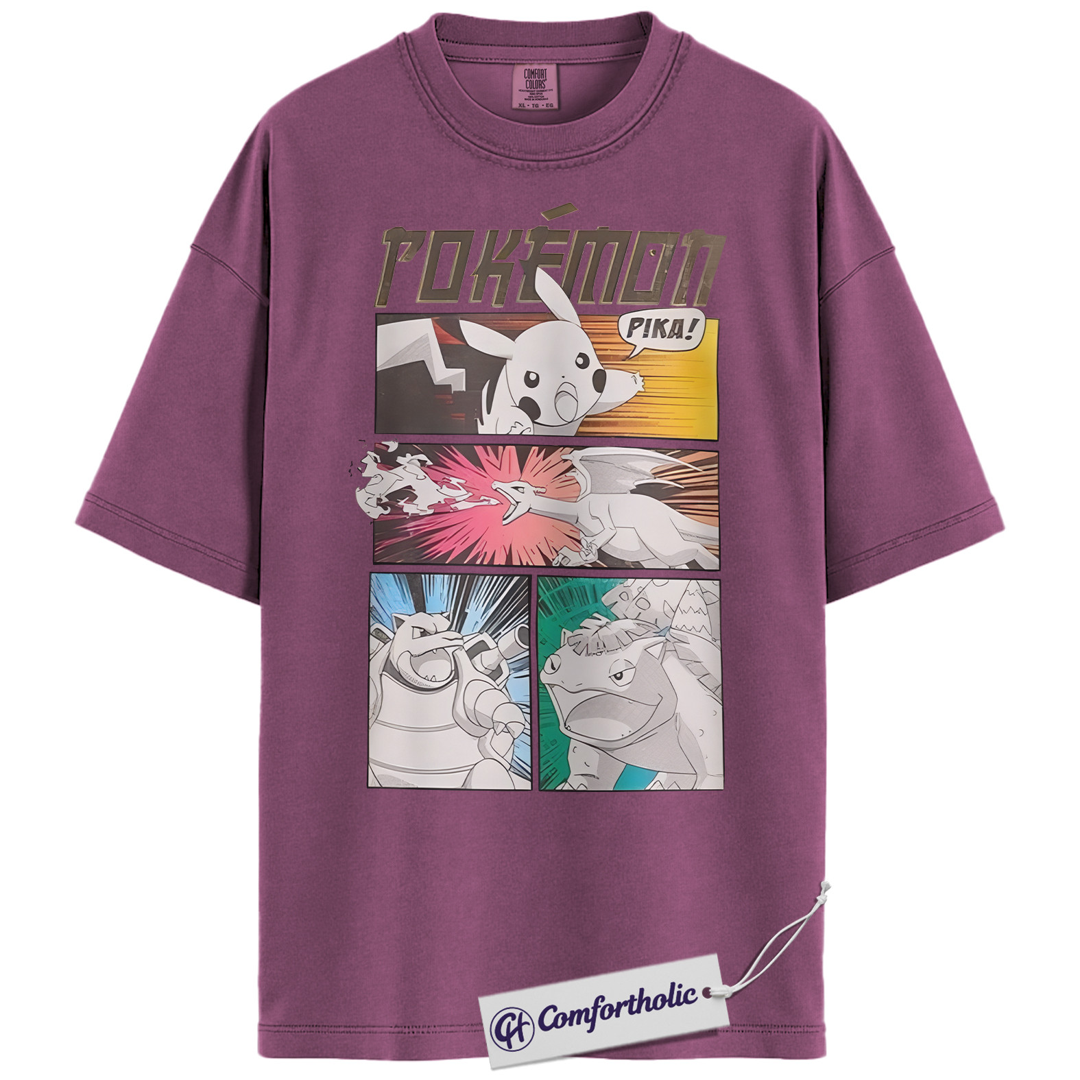 Pokemon Shirt, PKM Shirt, Anime Graphic Tee, Comfort Colors Shirt - Image 12