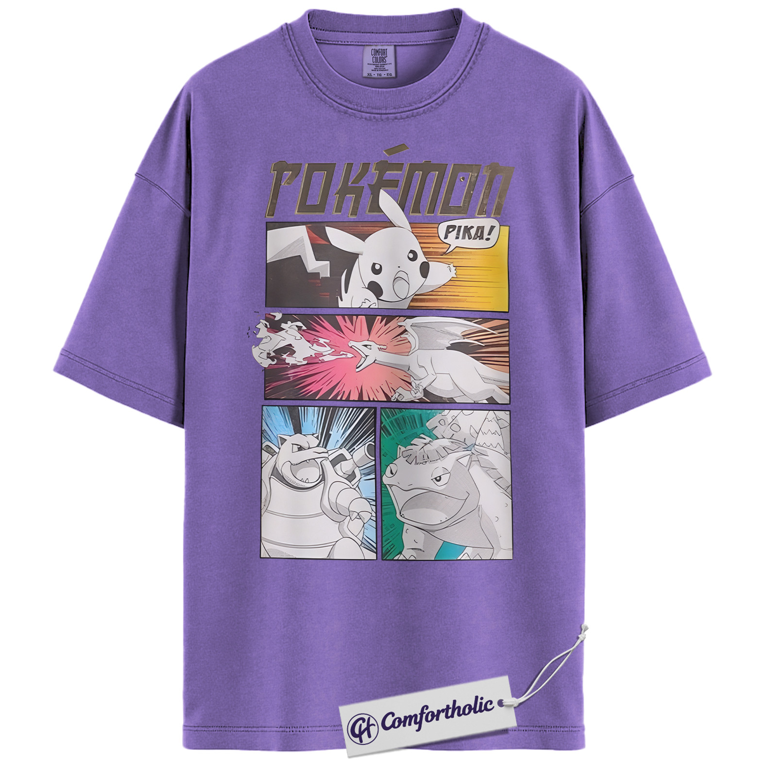 Pokemon Shirt, PKM Shirt, Anime Graphic Tee, Comfort Colors Shirt - Image 15