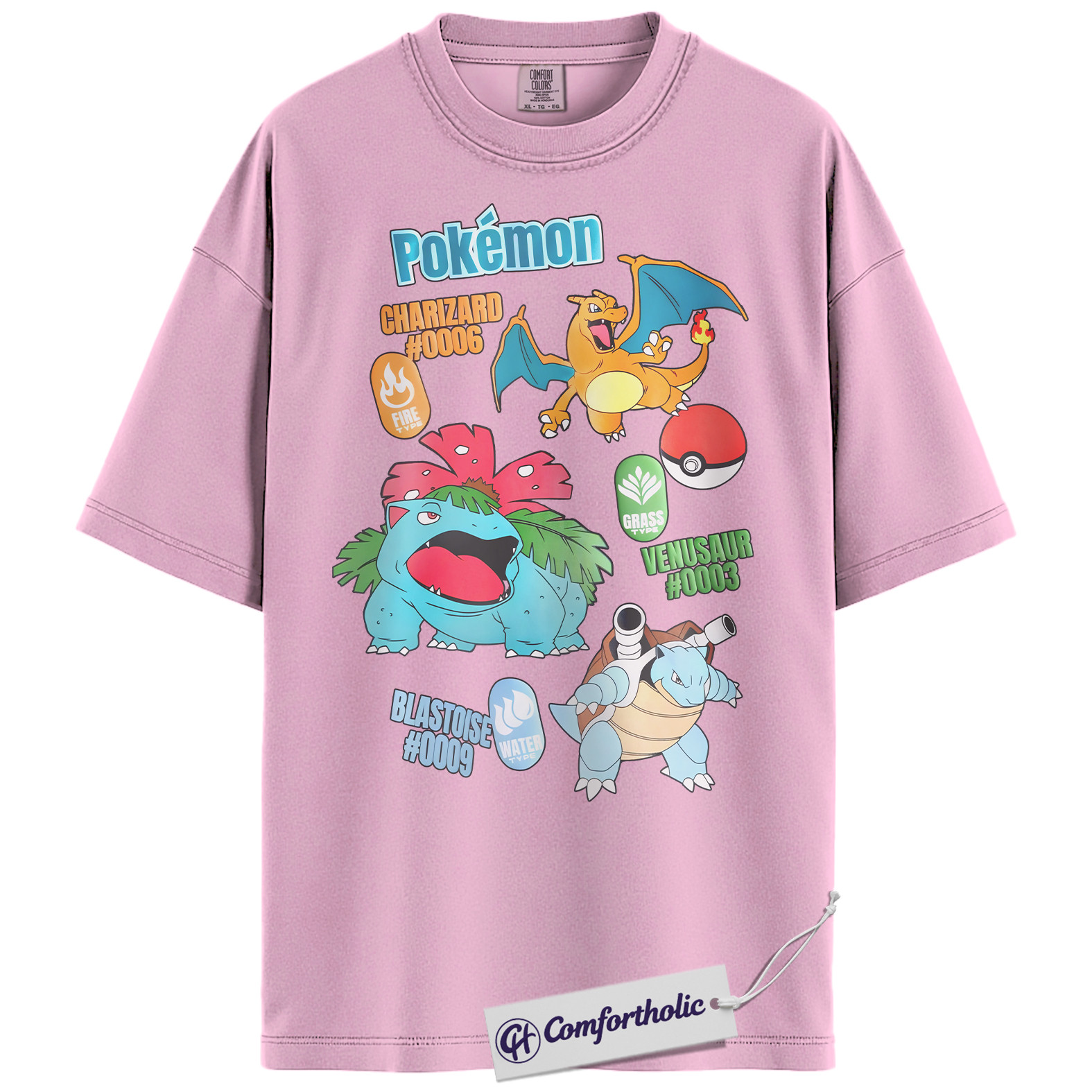 Pokemon Shirt, PKM Shirt, Anime Graphic Tee, Comfort Colors Shirt - Image 9