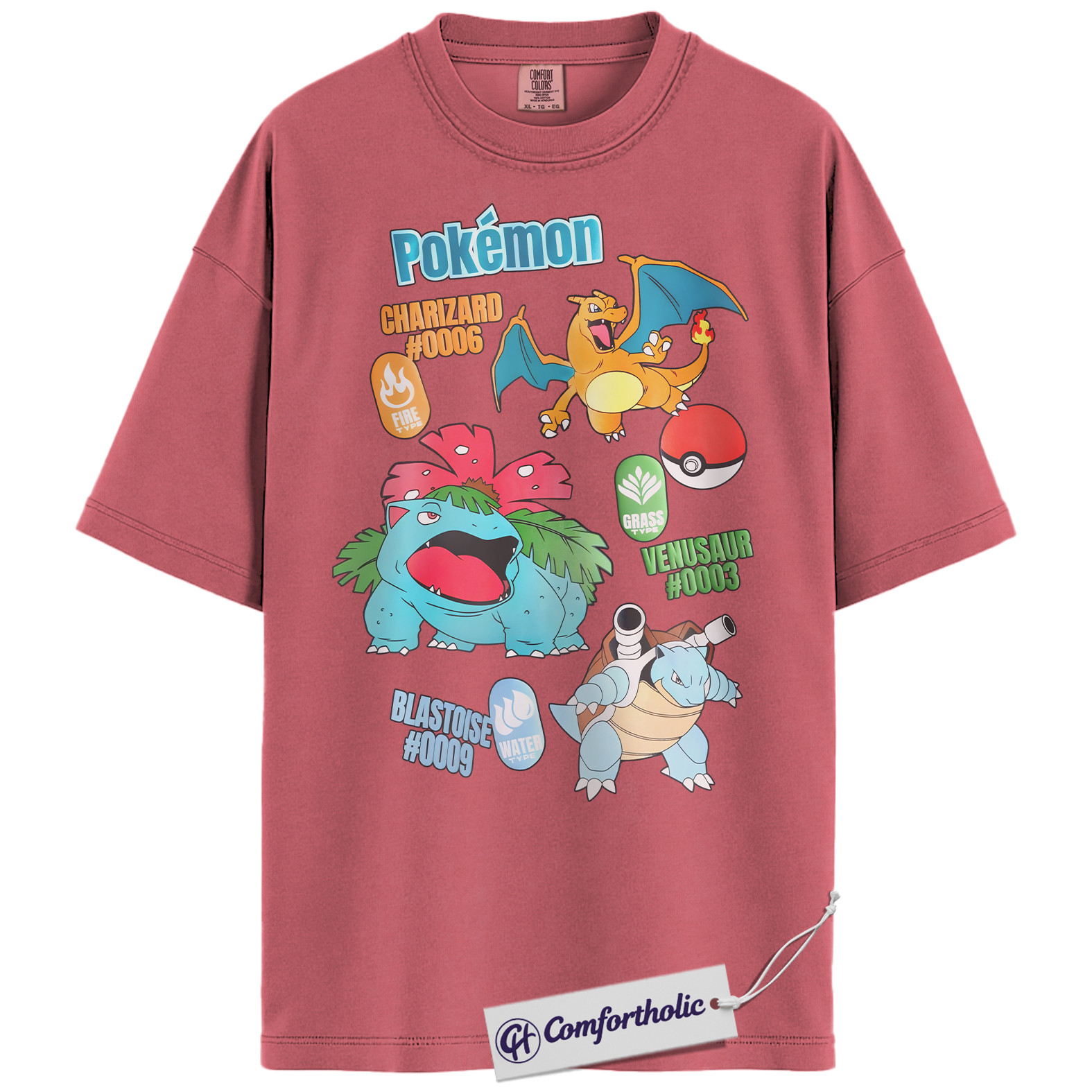 Pokemon Shirt, PKM Shirt, Anime Graphic Tee, Comfort Colors Shirt - Image 10