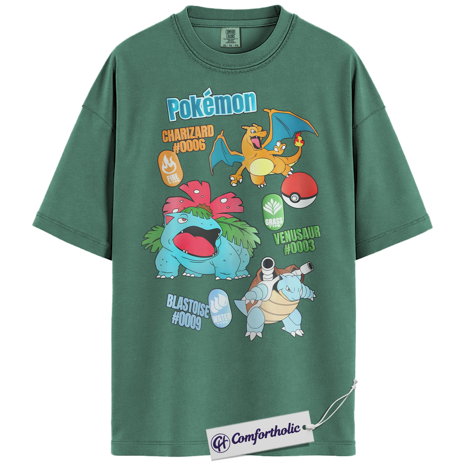 Pokemon Shirt, PKM Shirt, Anime Graphic Tee, Comfort Colors Shirt - Image 11