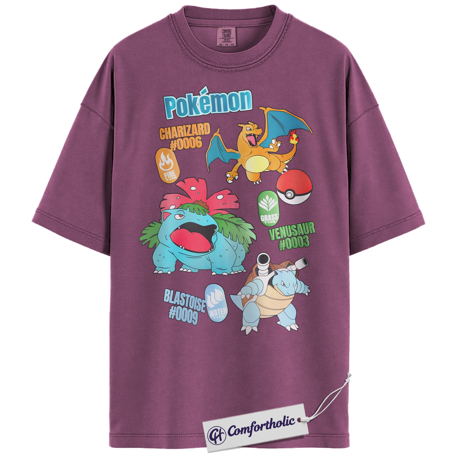 Pokemon Shirt, PKM Shirt, Anime Graphic Tee, Comfort Colors Shirt - Image 16