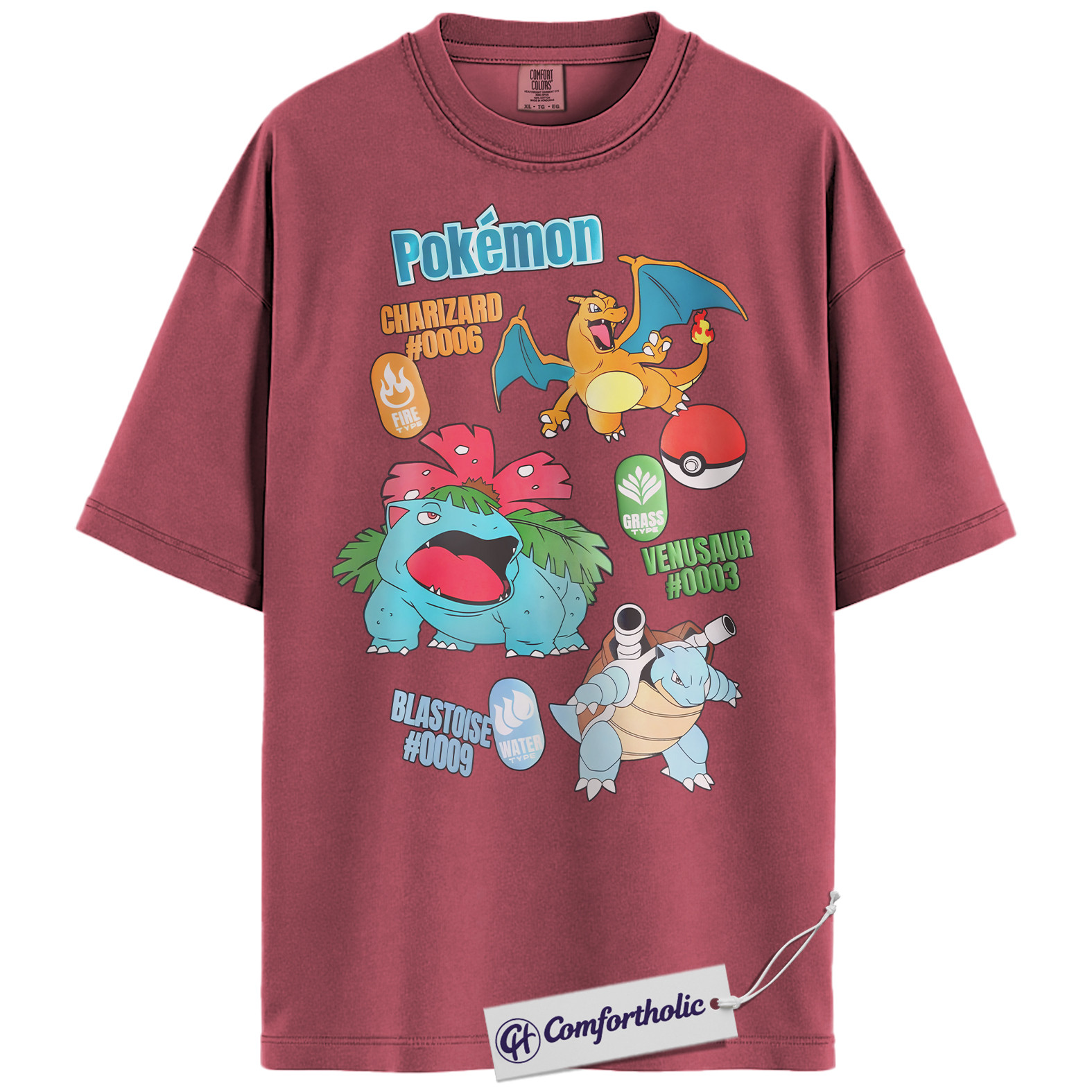 Pokemon Shirt, PKM Shirt, Anime Graphic Tee, Comfort Colors Shirt