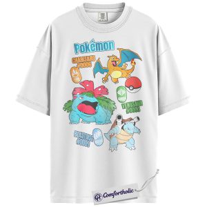 Alternative view of Pokemon Shirt, PKM Shirt, Anime Graphic Tee, Comfort Colors Shirt