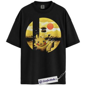 Pikachu Shirt, Pokemon Shirt, PKM Shirt, Anime Graphic Tee, Comfort Colors Shirt