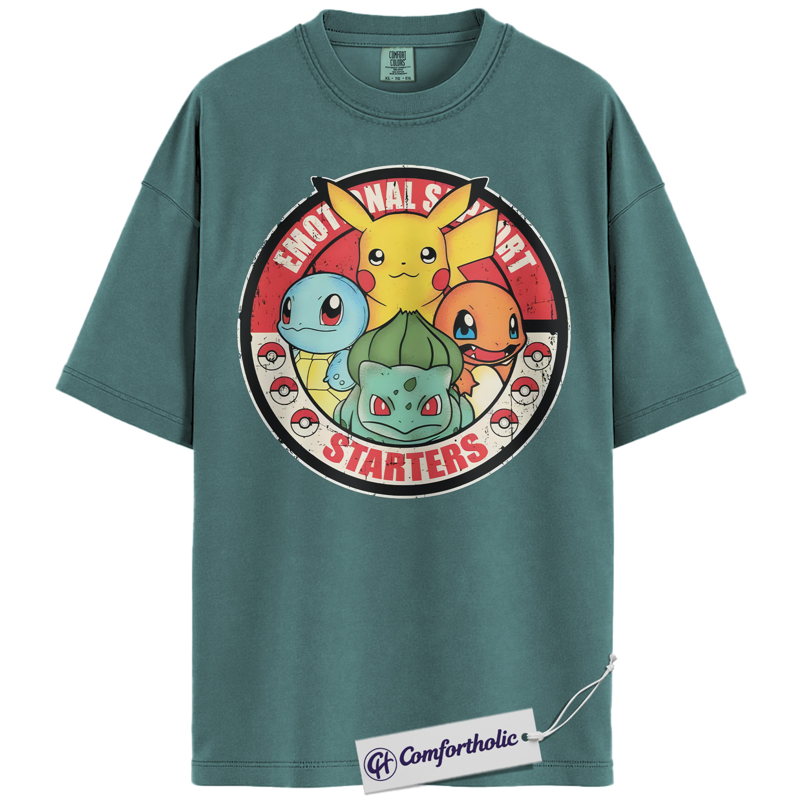 Pikachu Shirt, Bulbasaur Shirt, Squirtle Shirt, Charmander Shirt, Pokemon Shirt, Anime Graphic Tee, Comfort Colors Shirt - Image 11