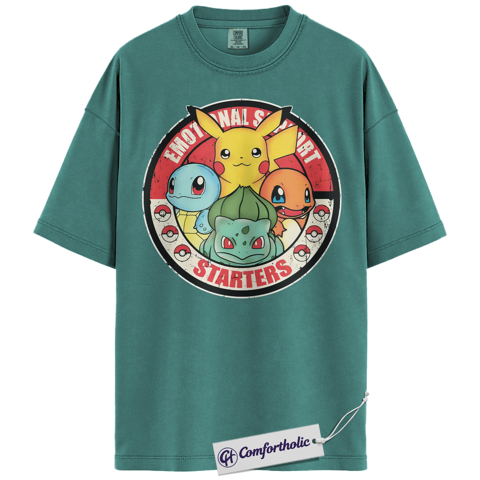 Pikachu Shirt, Bulbasaur Shirt, Squirtle Shirt, Charmander Shirt, Pokemon Shirt, Anime Graphic Tee, Comfort Colors Shirt - Image 13