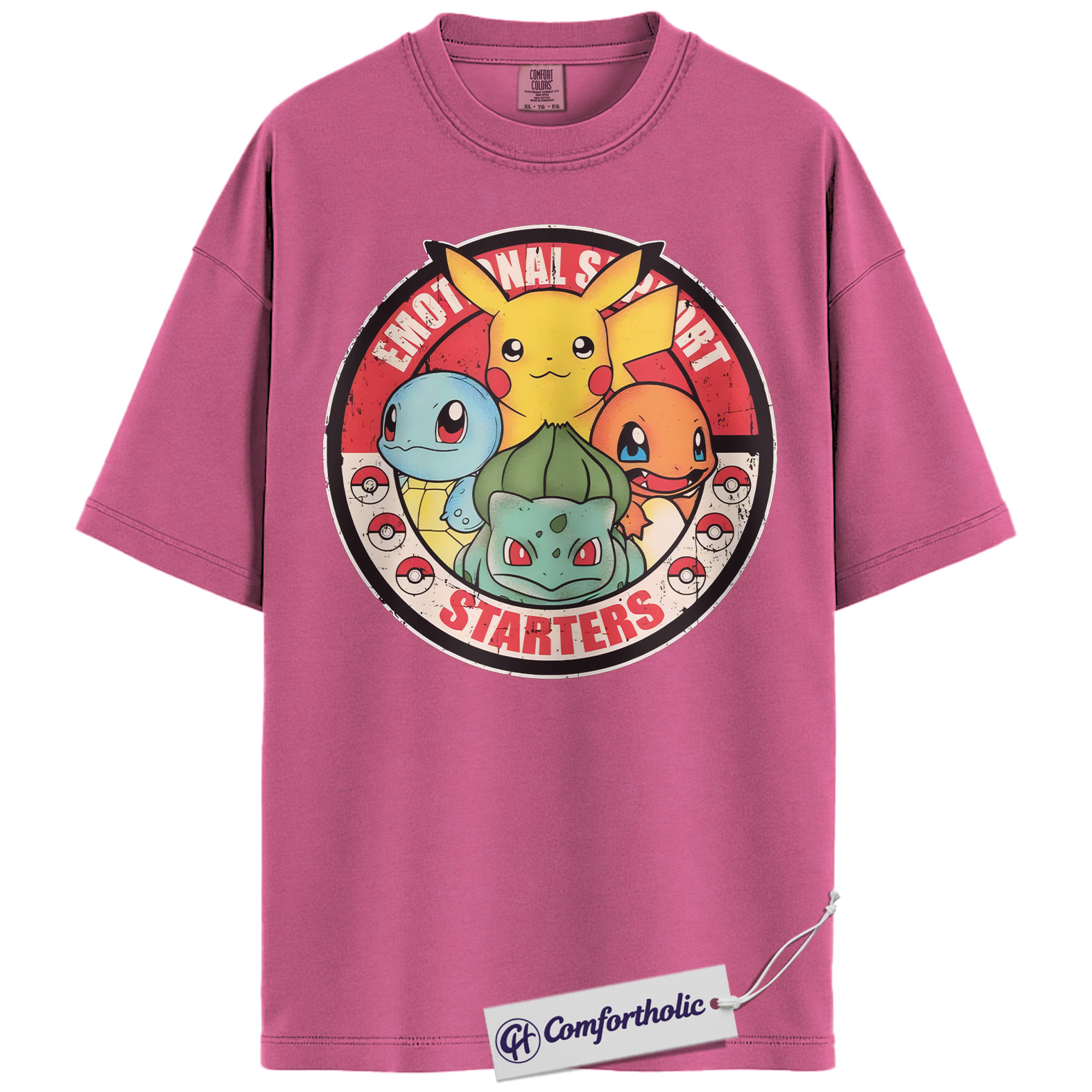 Pikachu Shirt, Bulbasaur Shirt, Squirtle Shirt, Charmander Shirt, Pokemon Shirt, Anime Graphic Tee, Comfort Colors Shirt - Image 16