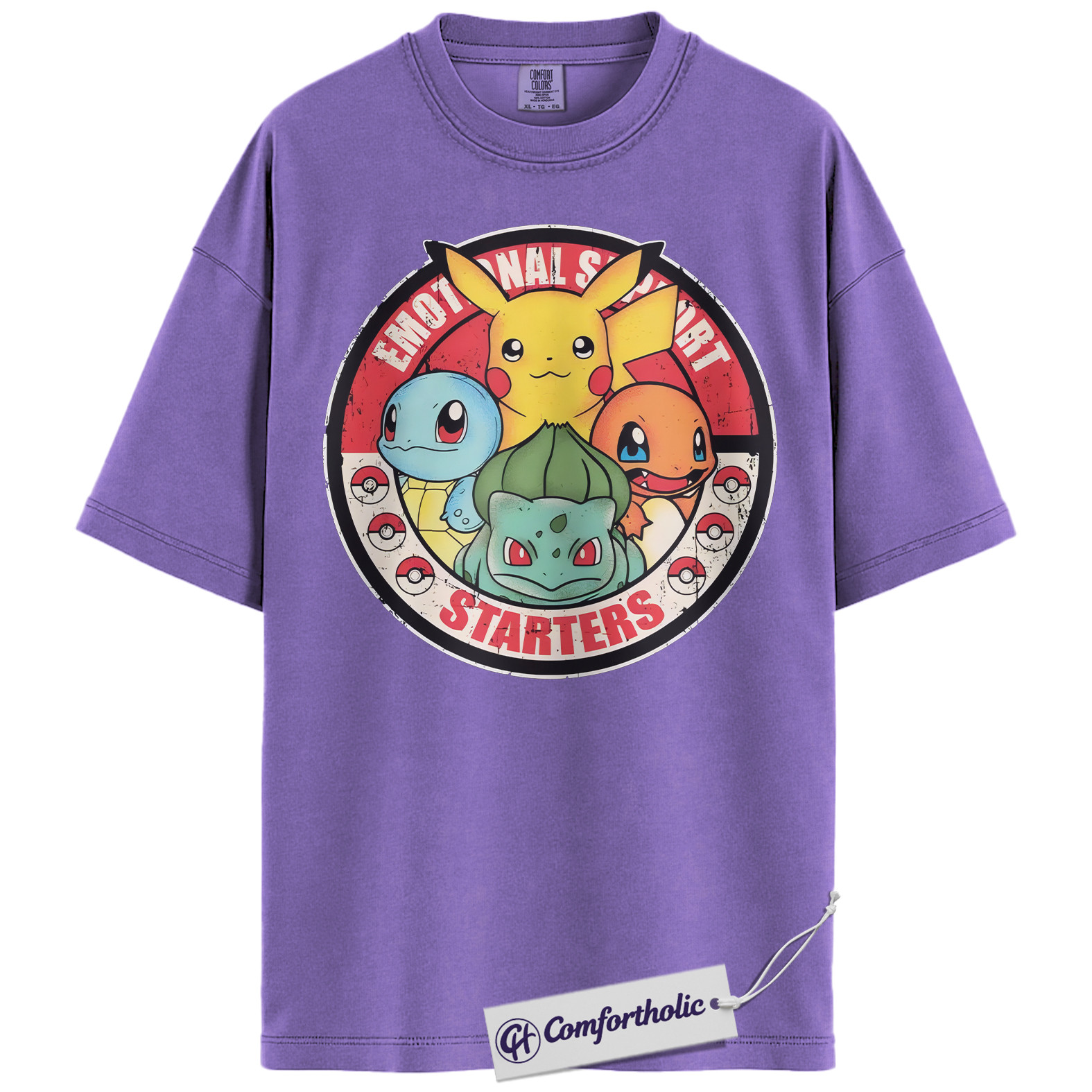 Pikachu Shirt, Bulbasaur Shirt, Squirtle Shirt, Charmander Shirt, Pokemon Shirt, Anime Graphic Tee, Comfort Colors Shirt - Image 20