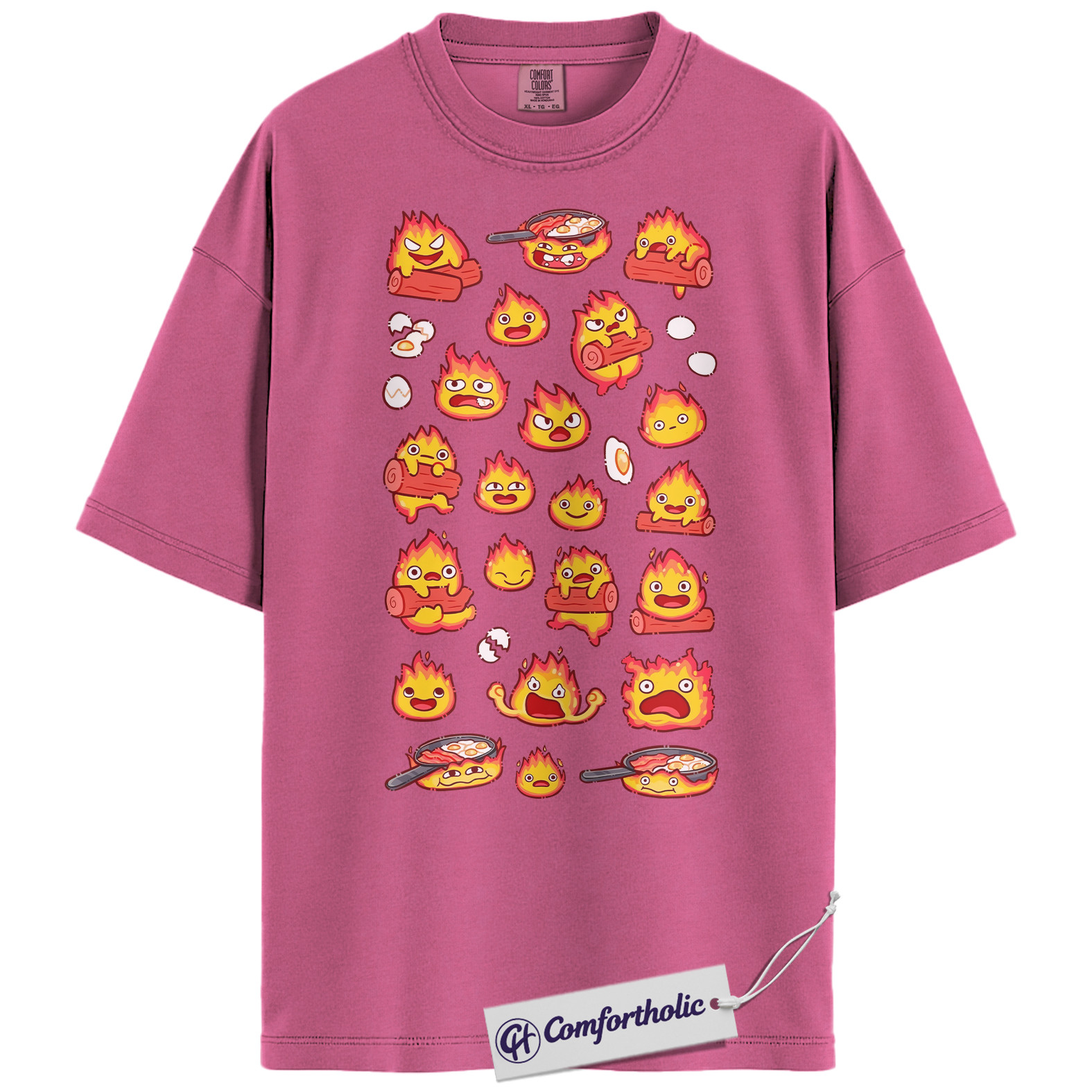 Calcifer Shirt, Howl's Moving Castle Shirt, Studio Ghibli Shirt, Anime Graphic Tee, Comfort Colors Shirt - Image 17