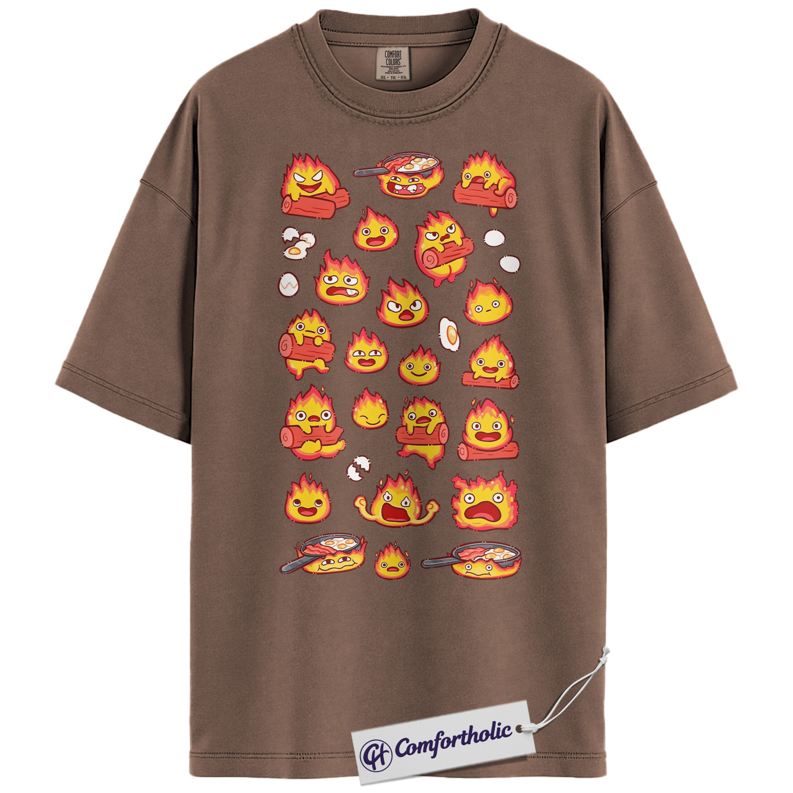 Calcifer Shirt, Howl's Moving Castle Shirt, Studio Ghibli Shirt, Anime Graphic Tee, Comfort Colors Shirt