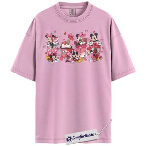 Mickey Mouse Shirt, Valentine's Day Shirt, Animated Graphic Tee, Comfort Colors Shirt