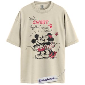 Mickey Mouse Shirt, Valentine's Day Shirt, Animated Graphic Tee, Comfort Colors Shirt