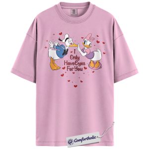 Daisy Duck Shirt, Donald Duck Shirt, Valentine's Day Shirt, Animated Graphic Tee, Comfort Colors Shirt