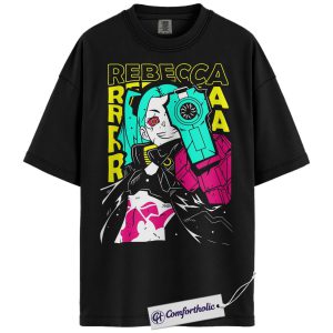 Rebecca Shirt, Cyberpunk: Edgerunners Shirt, Game Graphic Tee, Comfort Colors Shirt