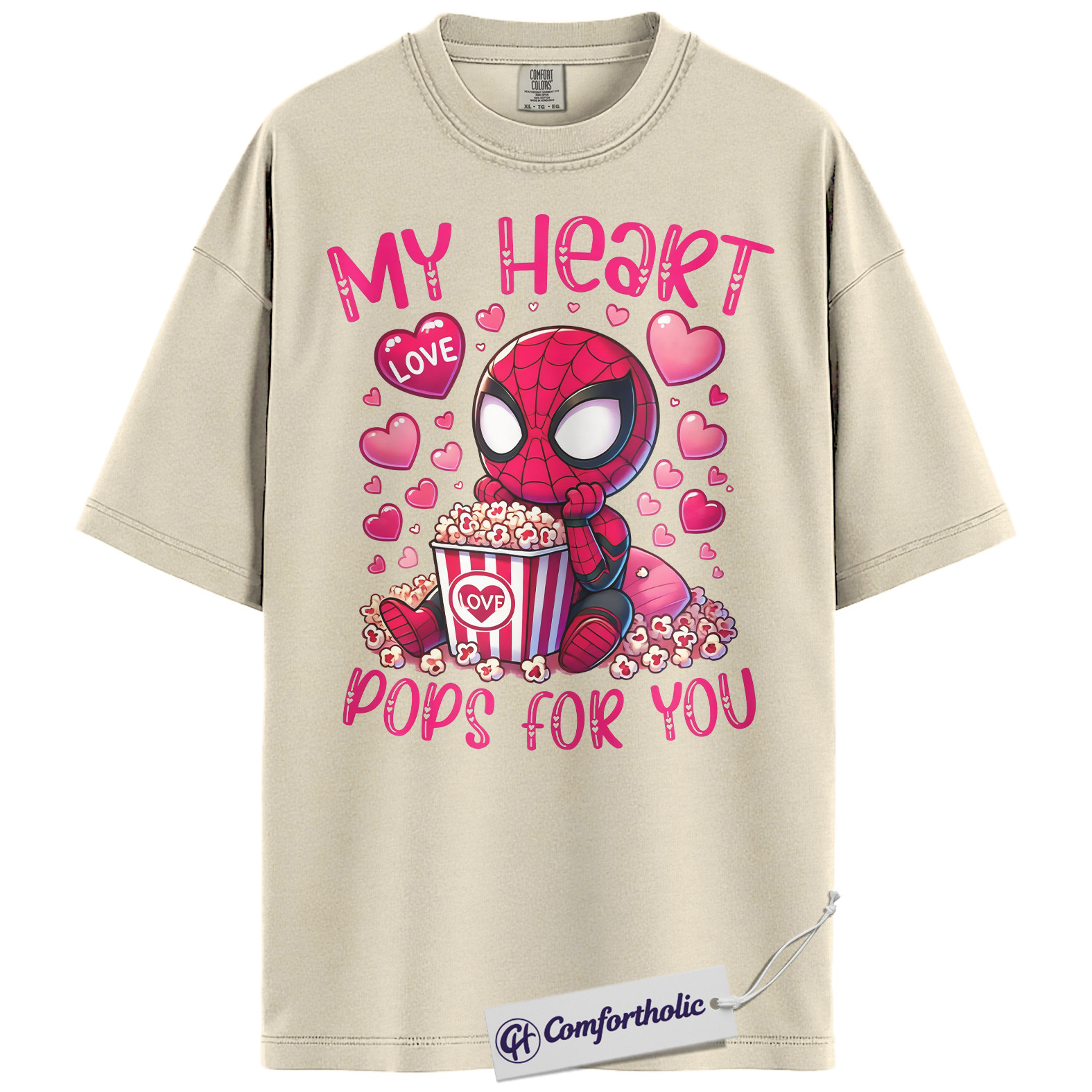Spider-Man Shirt, Valentine's Day Shirt, Marvel Comics Graphic Tee, Comfort Colors Shirt - Image 5