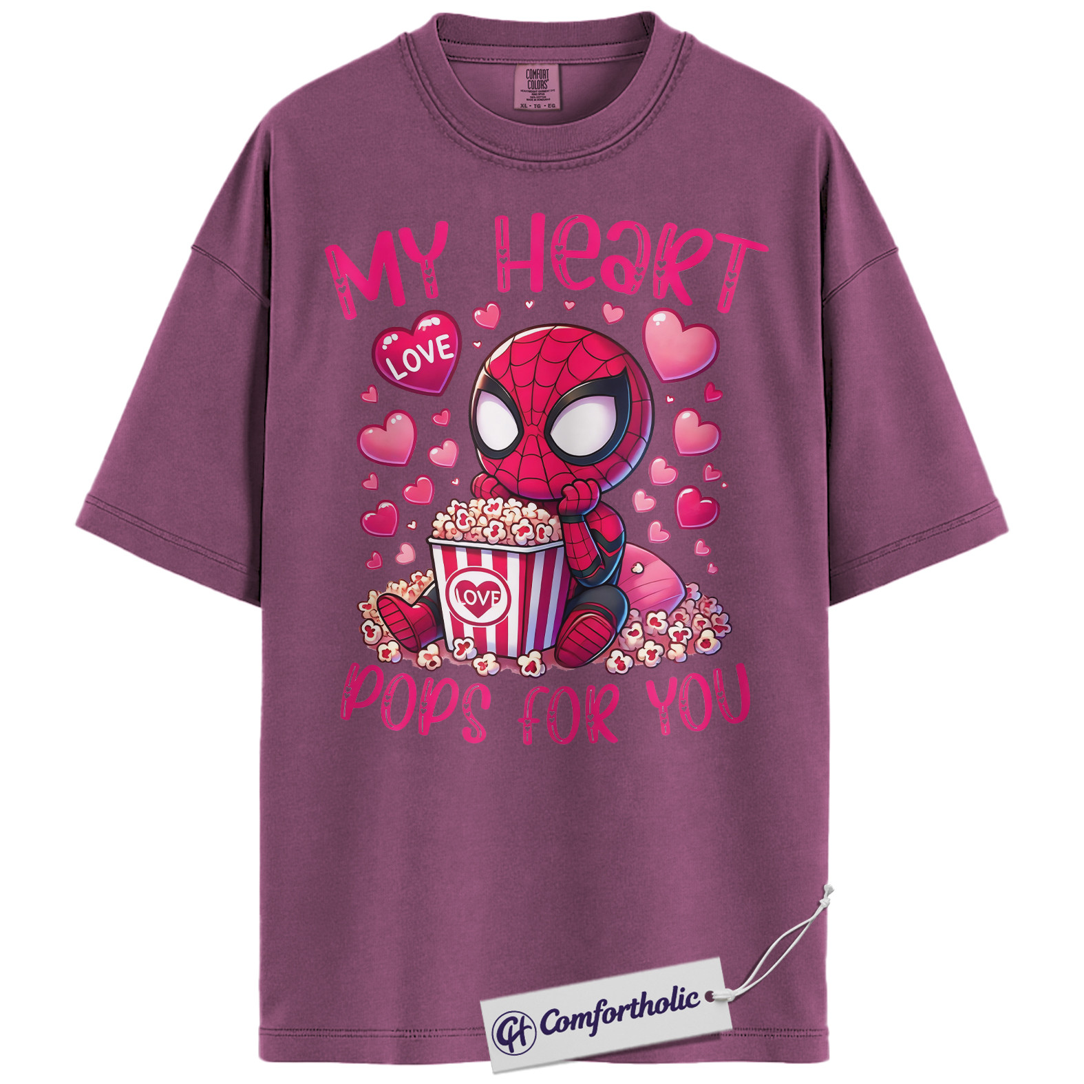 Spider-Man Shirt, Valentine's Day Shirt, Marvel Comics Graphic Tee, Comfort Colors Shirt - Image 12