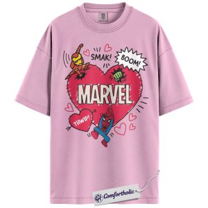 Spider-Man Shirt, Valentine's Day Shirt, Marvel Comics Graphic Tee, Comfort Colors Shirt