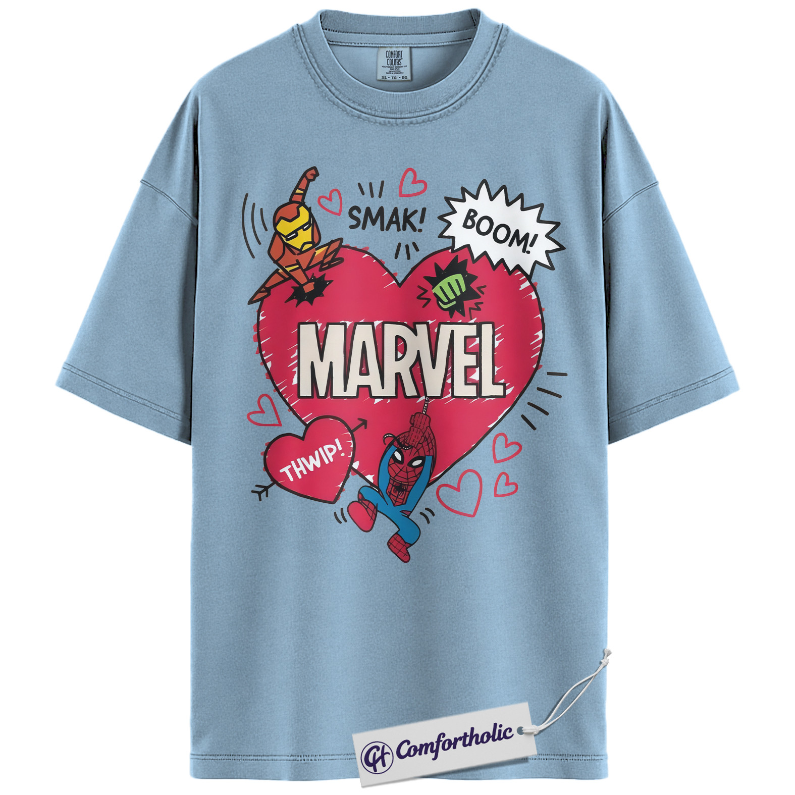 Spider-Man Shirt, Valentine's Day Shirt, Marvel Comics Graphic Tee, Comfort Colors Shirt - Image 12