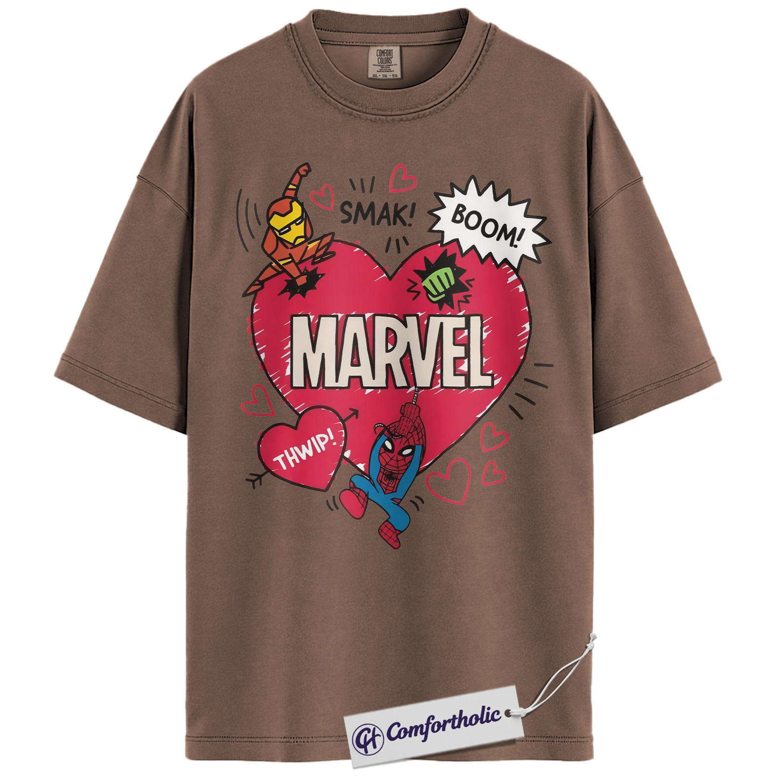 Spider-Man Shirt, Valentine's Day Shirt, Marvel Comics Graphic Tee, Comfort Colors Shirt - Image 17