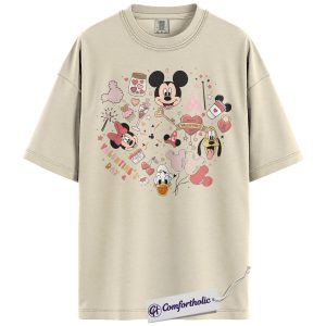 Mickey Mouse Shirt, Donald Duck Shirt, Pluto Shirt, Valentine's Day Shirt, Animated Graphic Tee, Comfort Colors Shirt