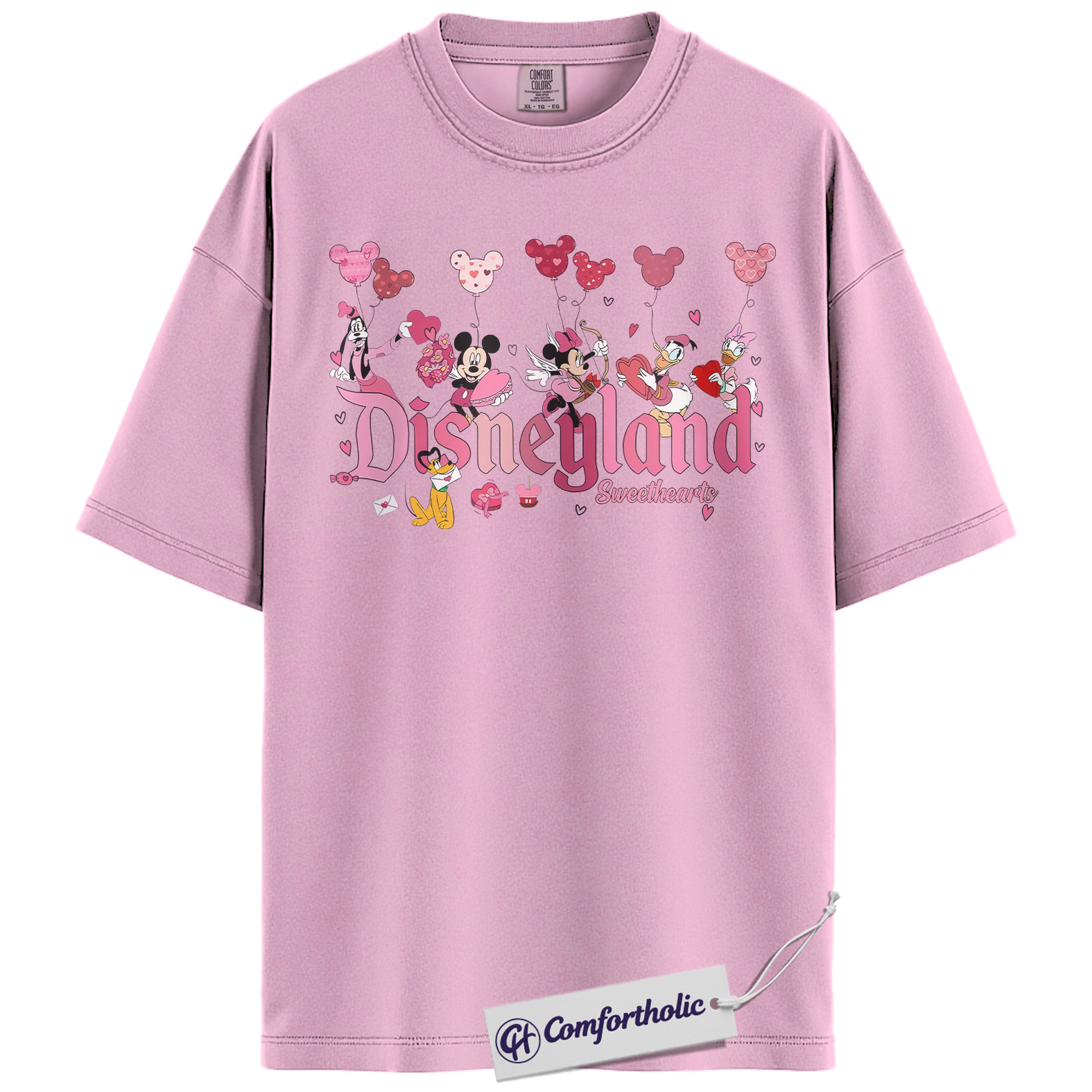 Mickey Mouse Shirt, Donald Duck Shirt, Pluto Shirt, Goofy Shirt, Disneyland Shirt, Valentine's Day Shirt, Animated Graphic Tee, Comfort Colors Shirt