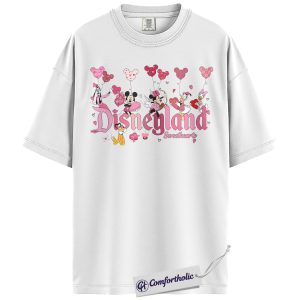 Alternative view of Mickey Mouse Shirt, Donald Duck Shirt, Pluto Shirt, Goofy Shirt, Disneyland Shirt, Valentine's Day Shirt, Animated Graphic Tee, Comfort Colors Shirt