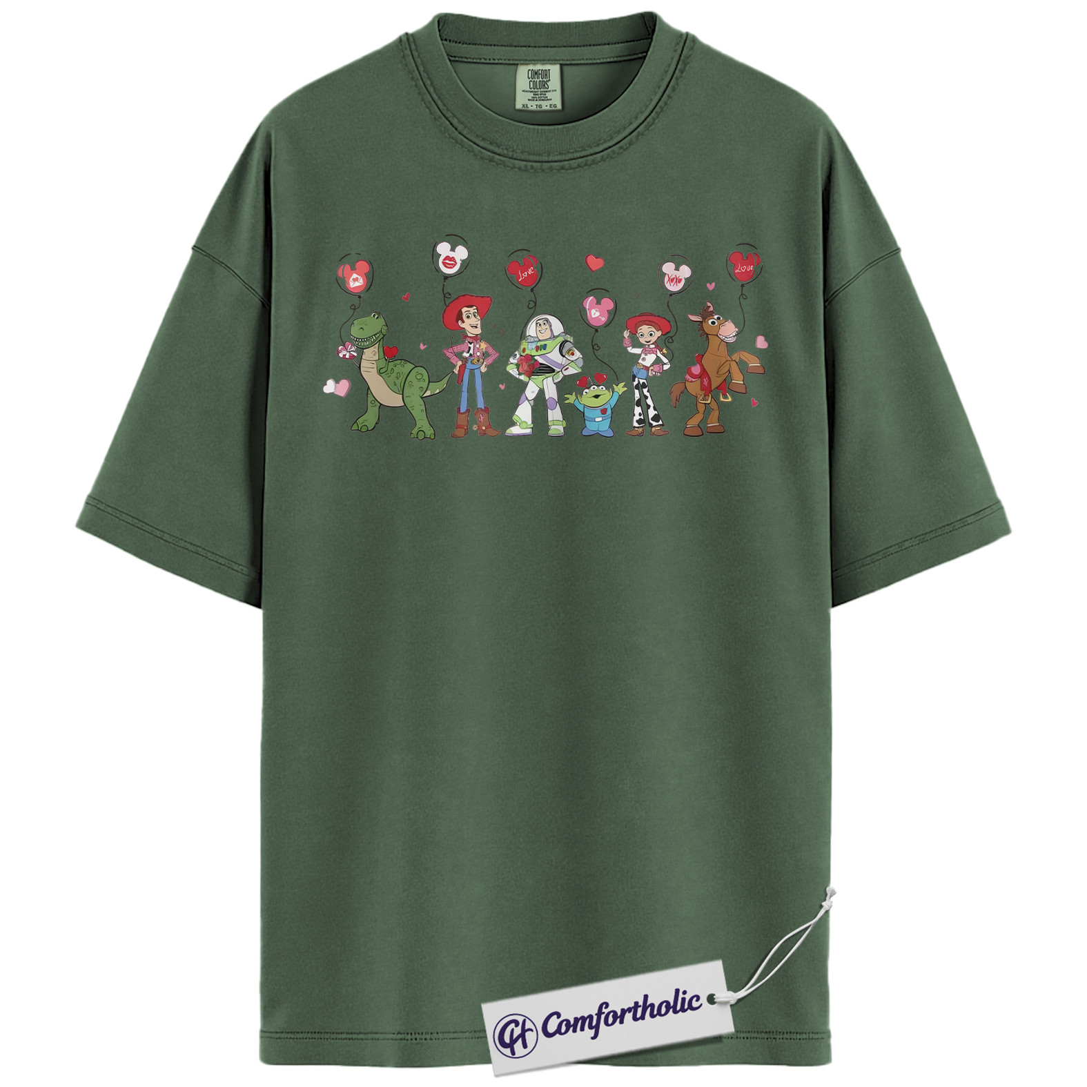 Toy Story Shirt, Valentine's Day Shirt, Animated Graphic Tee, Comfort Colors Shirt - Image 5