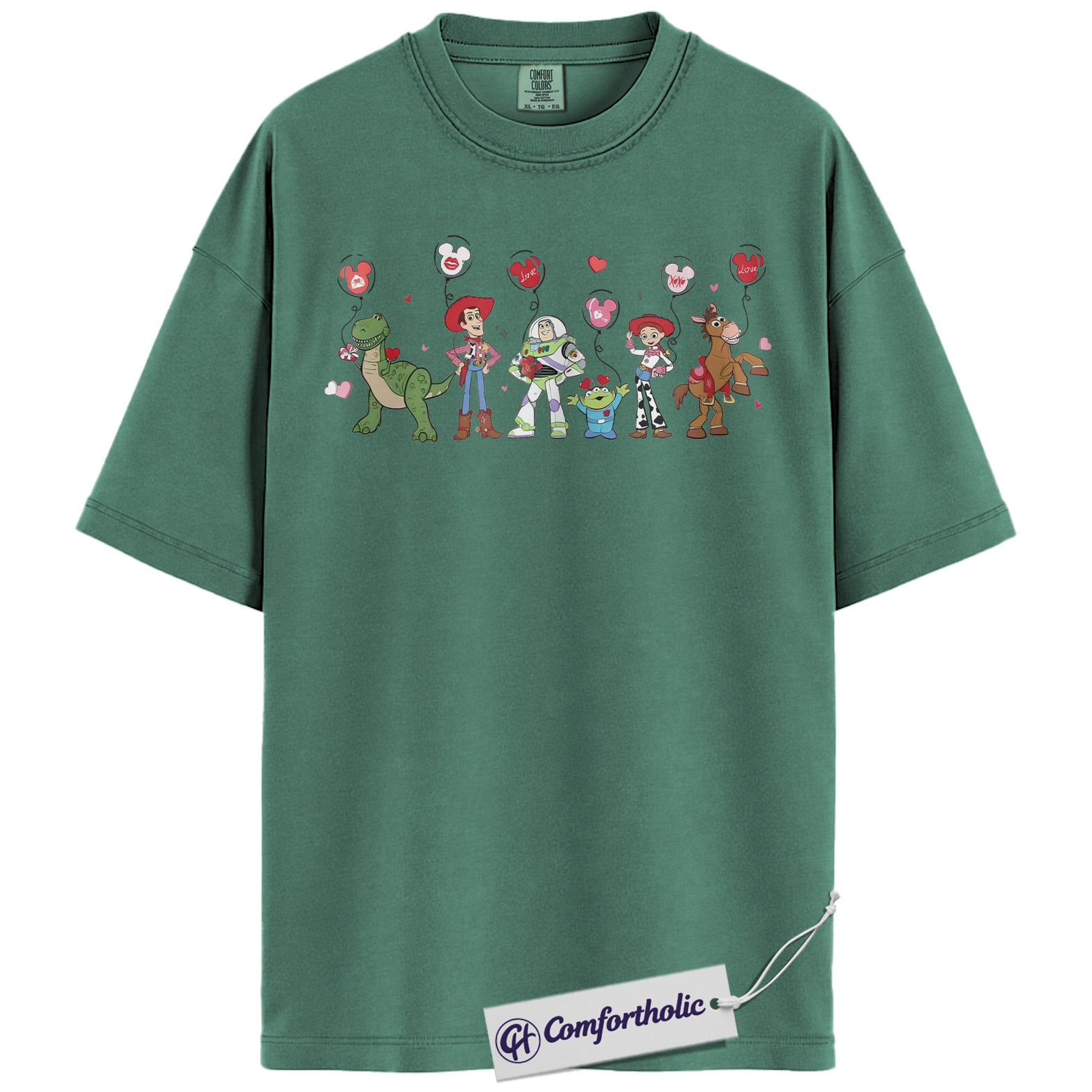 Toy Story Shirt, Valentine's Day Shirt, Animated Graphic Tee, Comfort Colors Shirt - Image 9
